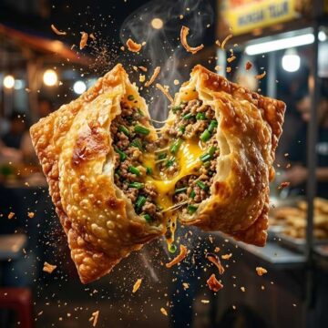 Cinematic Martabak Telur Explosion Prompt - Free Ai Image Prompt