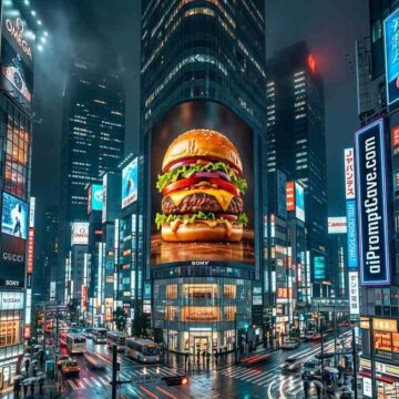Cinematic Neon City Billboard AI Prompt for Hyper-Realistic Urban Ads - Free Ai Image Prompt