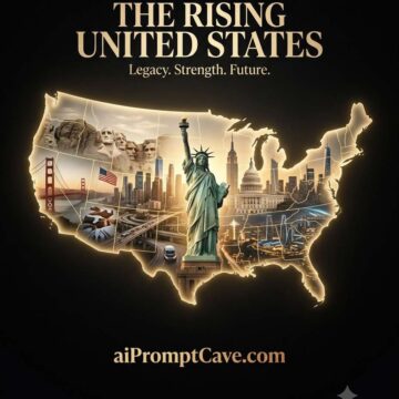 Cinematic USA Silhouette Poster Prompt - Free Ai Image Prompt