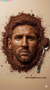 Coffee Face Impression Portrait Prompt - Free Ai Image Prompt