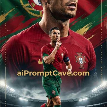 Cristiano Ronaldo Portugal Poster Prompt - Free Ai Image Prompt