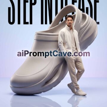 Crocs Clog Ad Photo Shot - Free Ai Image Prompt