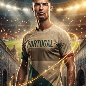 Elite Football Legend Cristiano Ronaldo Poster - Free Ai Image Prompt