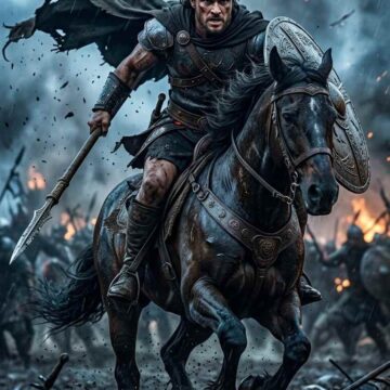 Epic Ancient Warrior on Warhorse Cinematic Prompt - Free Ai Image Prompt