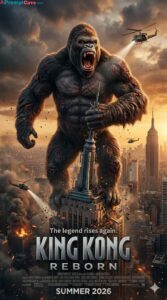 Epic Giant King kong Reborn Movie Poster Prompt - Free Ai Image Prompt