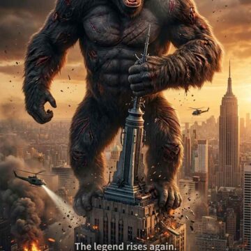 Epic Giant King kong Reborn Movie Poster Prompt - Free Ai Image Prompt
