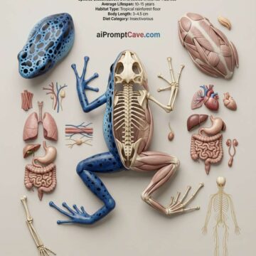 Exploded Frog Anatomy Diagram Prompt - Free Ai Image Prompt