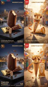 FMCG Ice Cream Magnum & Cornetto - Free Ai Prompt