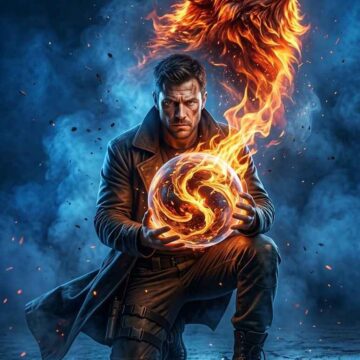 Fantasy Wolf Fire Scene AI Prompt - Free Ai Image Prompt