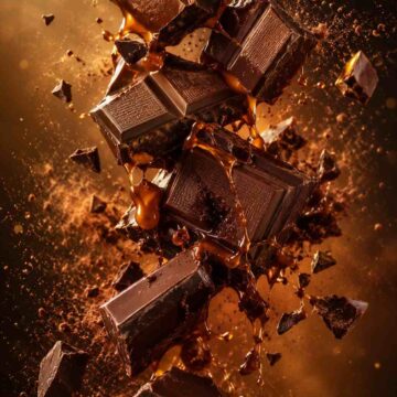 Floating Chocolate Explosion Cinematic Product Photography Prompt - Free Ai Image Prompt