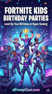 Fortnite Party Gaming Poster Prompt - Free Ai Image Prompt