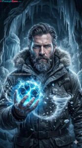 Frozen Ice Mage Cinematic Portrait - Free Ai Image Prompt
