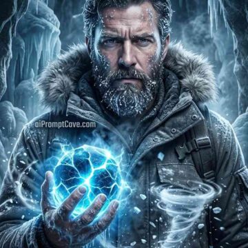 Frozen Ice Mage Cinematic Portrait - Free Ai Image Prompt