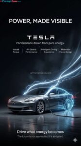 Futuristic Tesla Energy Creation Poster Concept Prompt - Free Ai Image Prompt