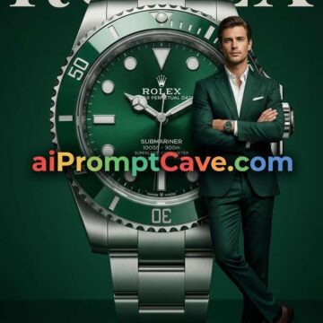 Giant Rolex Poster Prompt - Free Ai Image Prompt