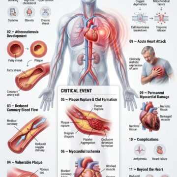 Heart Attack Medical Infographic Prompt - Free Ai Image Prompt