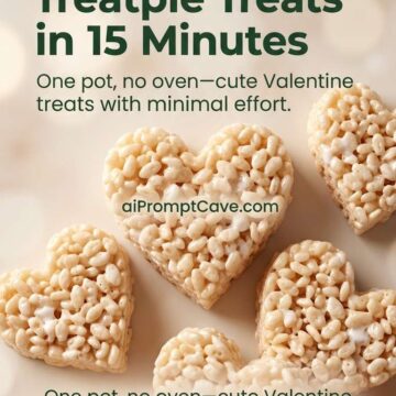 Heart Rice Krispie Treats Food Poster Prompt - Free Ai Image Prompt