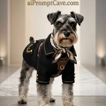 High-End Dog Fashion Editorial - Free Ai Image Prompt
