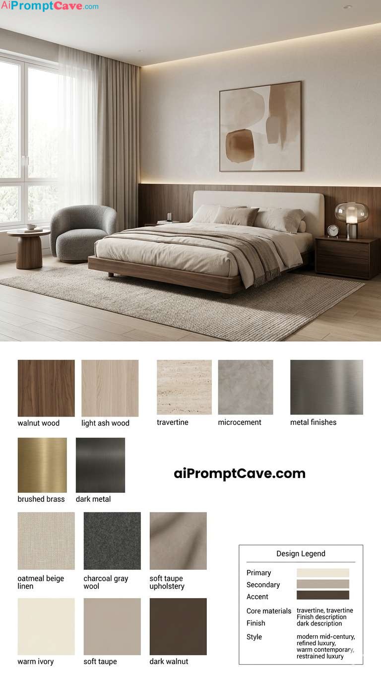 High-End Interior Design Mood Board Generator - Free Ai Image Prompt