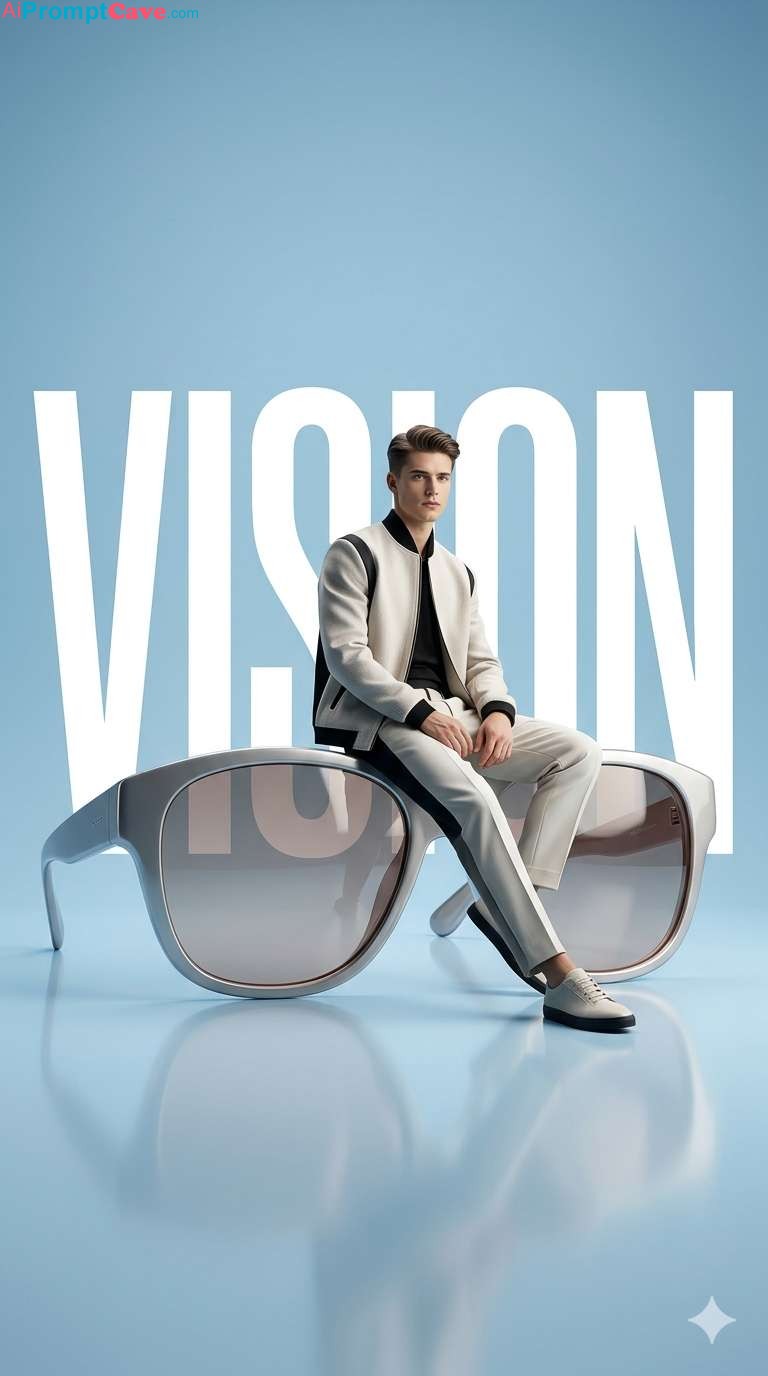 How to Design Avant-Garde Sunglasses Ad - Free Ai Image Prompt