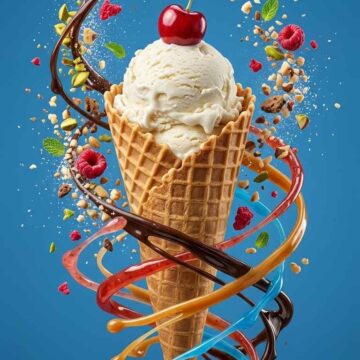 Ice Cream Cone Macro Prompt - Free Ai Image Prompt