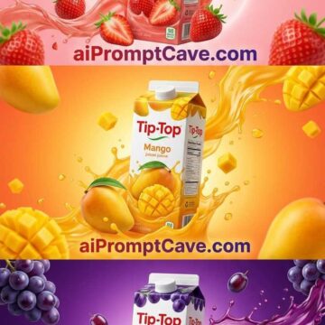 Juice Box Splash Advertising Prompt - Free Ai Image Prompt
