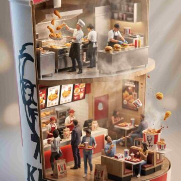 KFC Store Inside KFC Bucket - Free Ai Image Prompt