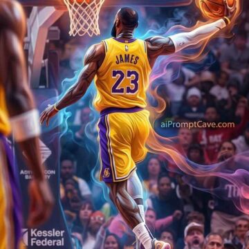 LeBron James Universal Liquid Smoke - Free Ai Image Prompt