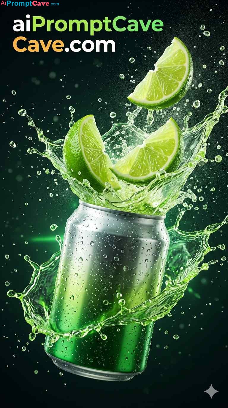 Lime Soda Explosion Advertisement Prompt – Free Ai Image Prompt Lime Soda Explosion Advertisement Prompt - Free Ai Image Prompt
