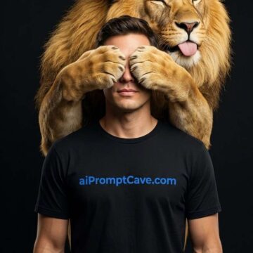 Lion Peekaboo Prompt - Free Ai Image Prompt