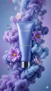 Luxury Blue-Violet Cosmetic Ad - Free Ai Image PromptqqqqLuxury Blue-Violet Cosmetic Ad - Free Ai Image Prompt