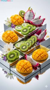 Luxury Exotic Fruit Architecture Prompt for Premium Food Photography - Free Ai Image Prompt