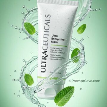 Luxury Facial Mask Product Photography Prompt for Premium Cosmetic Ads - Free Ai Image Prompt