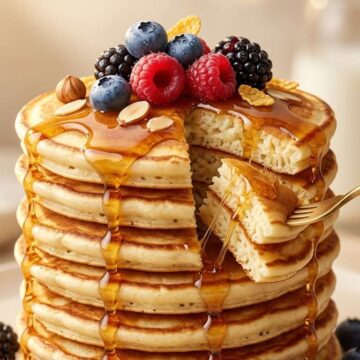 Luxury Gourmet Pancake Advertising Poster Prompt - Free Ai Image Prompt