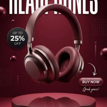 Luxury Headphones Product Poster Prompt - Free Ai Image Prompt