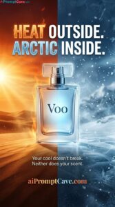 Luxury Perfume Heat vs Arctic Advertisement Prompt - Free Ai Image Prompt Luxury Perfume Heat vs Arctic Advertisement Prompt - Free Ai Image Prompt