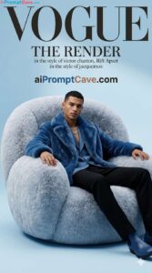 Luxury Vogue Fashion Editorial AI Prompt with Futuristic Fur Styling - Free Ai Image Prompt
