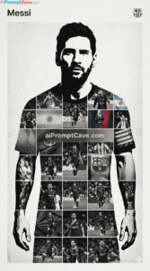 Messi Dual Exposure Sports Poster - Free Ai Image Prompt