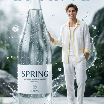 Mineral Water Advertisement Poster Prompt - Free Ai Image Prompt