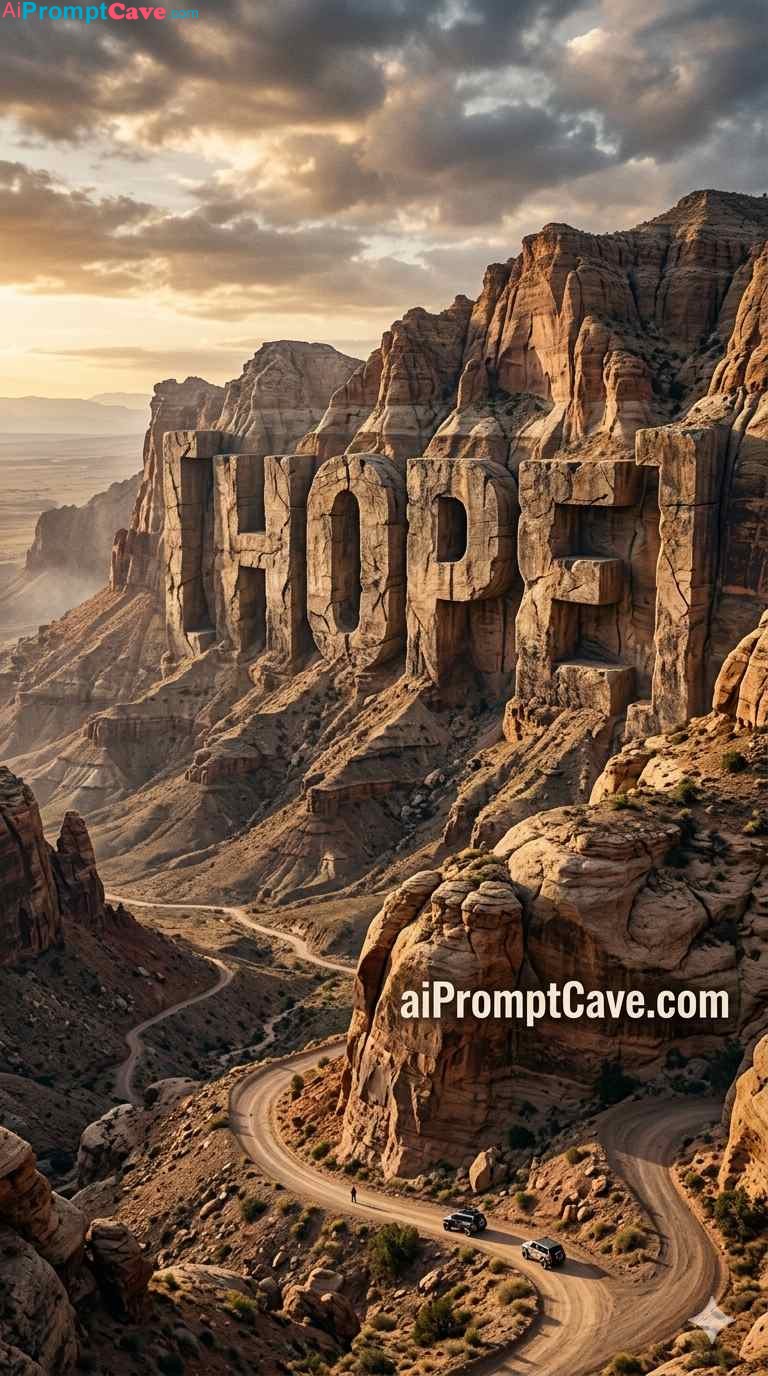 Monumental Hope Scene Environmental Typography Prompt – Free Ai Image Prompt Monumental Hope Scene Environmental Typography Prompt - Free Ai Image Prompt