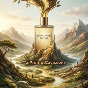 Natural Oil Landscape Advertisement Prompt - Free Ai Image Prompt