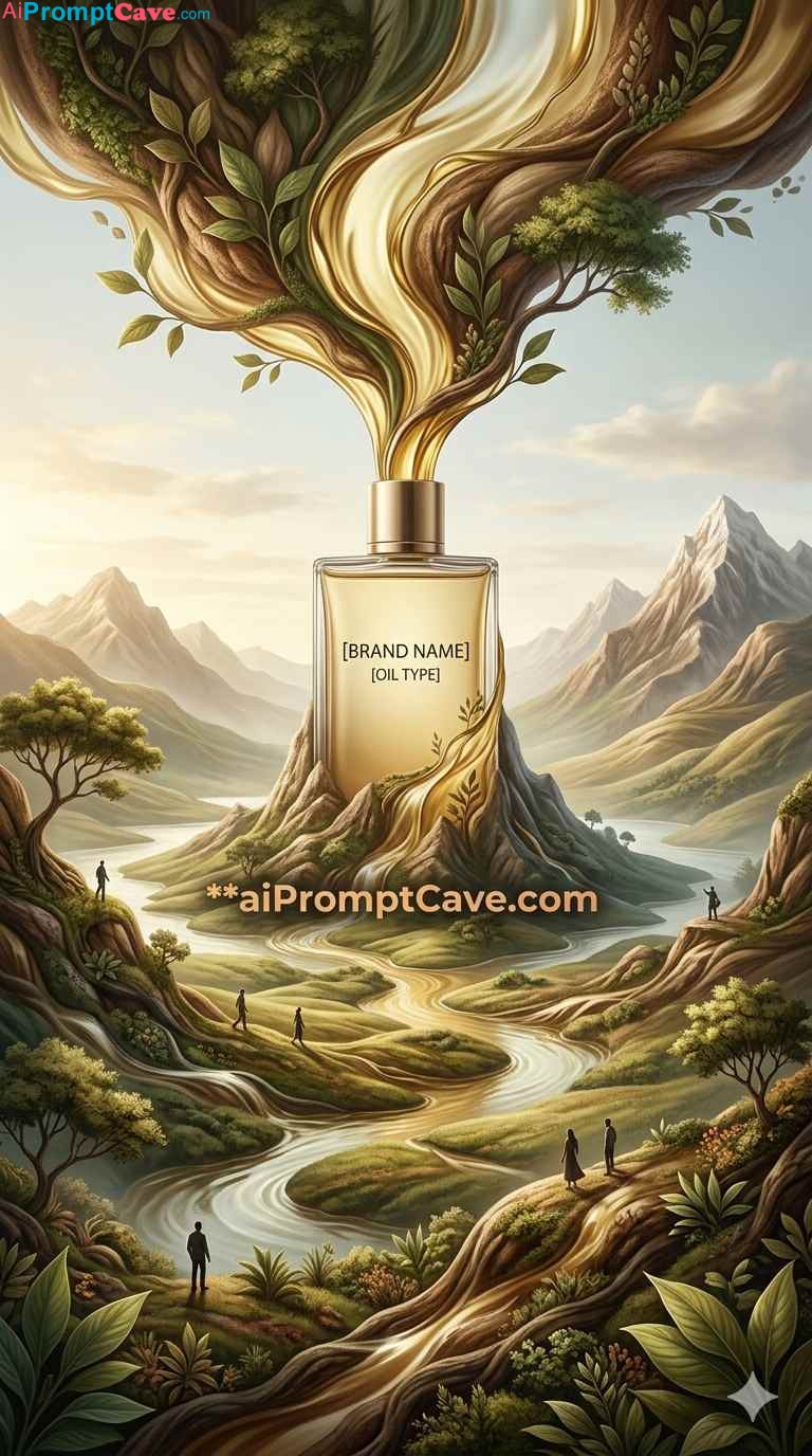 Natural Oil Landscape Advertisement Prompt – Free Ai Image Prompt Natural Oil Landscape Advertisement Prompt - Free Ai Image Prompt