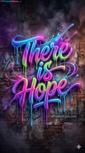Neon Graffiti Hope Artwork Prompt - Free Ai Image Prompt