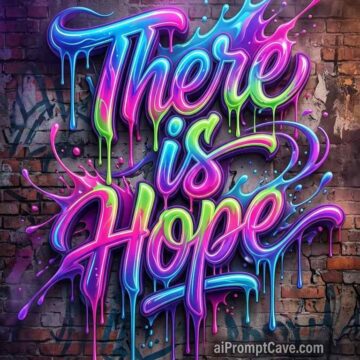 Neon Graffiti Hope Artwork Prompt - Free Ai Image Prompt
