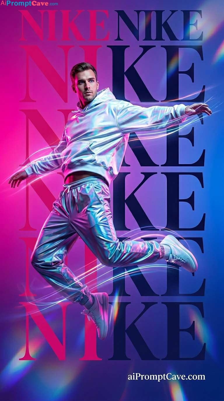 Nike-Style Fashion Ad Photo Shot - Free Ai Image Prompt