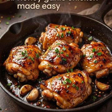 One Pan Honey Garlic Chicken Ad Prompt - Free Ai Image Prompt