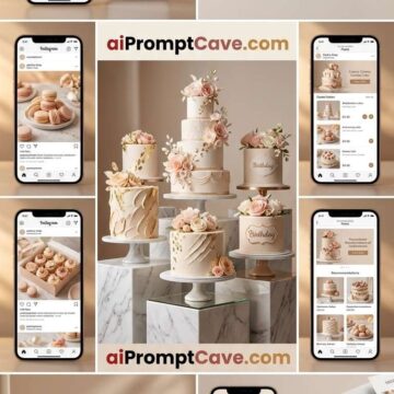 Pastry Shop Digital Marketing Campaign Prompt - Free Ai Image Prompt