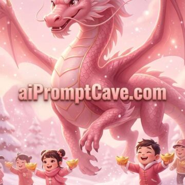 Pink Giant Dragon Fantasy Animation - Free Ai Image Prompt