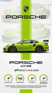 Porsche 911 GT3 Premium Graphic Poster Prompt - Free Ai Image Prompt