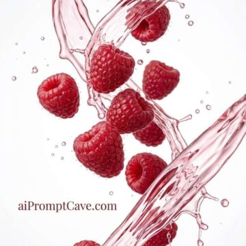 Premium Raspberry Splash Photography Prompt - Free Ai Image Prompt